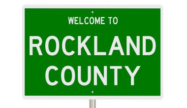 İşaretli yeşil 3D otoyol