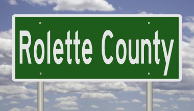 İşaretli yeşil 3D otoyol