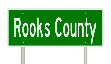 İşaretli yeşil 3D otoyol