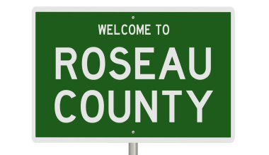 İşaretli yeşil 3D otoyol