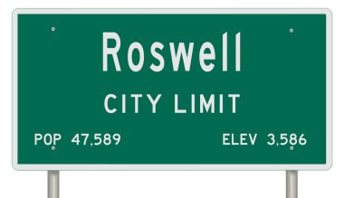 İşaretli yeşil 3D otoyol