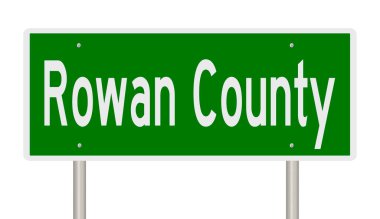 İşaretli yeşil 3D otoyol