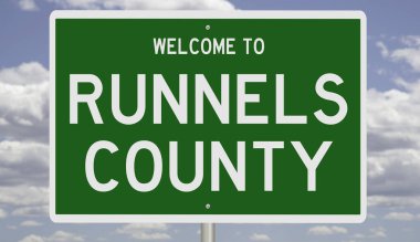 İşaretli yeşil 3D otoyol