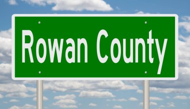 İşaretli yeşil 3D otoyol