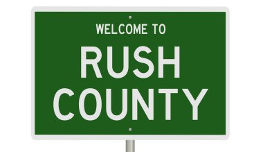 İşaretli yeşil 3D otoyol