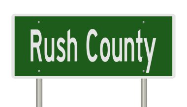 İşaretli yeşil 3D otoyol