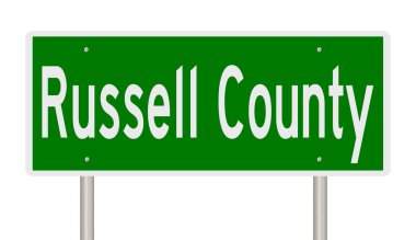 İşaretli yeşil 3D otoyol