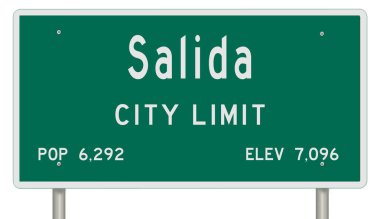 İşaretli yeşil 3D otoyol