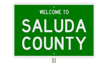 İşaretli yeşil 3D otoyol