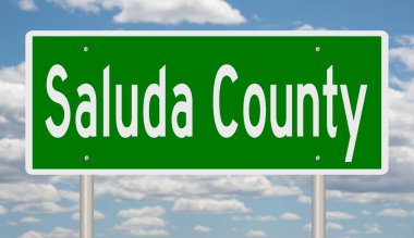 İşaretli yeşil 3D otoyol