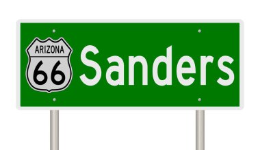 3 boyutlu yeşil otoyol tabelası