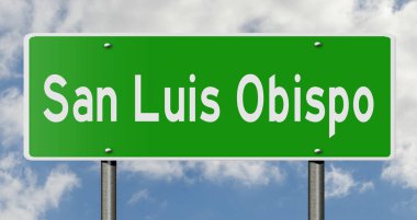 Yeşil 3D otoyol tabelasının çizimi