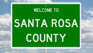 Yeşil 3D otoyol tabelasının çizimi