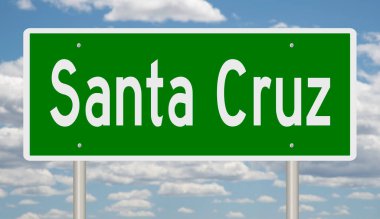 Yeşil 3D otoyol tabelasının çizimi