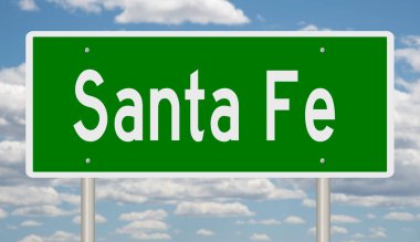 Yeşil 3D otoyol tabelasının çizimi