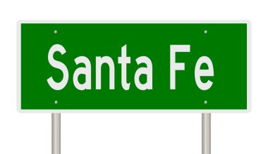 Yeşil 3D otoyol tabelasının çizimi