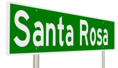 İşaretli yeşil 3D otoyol