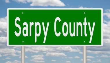 İşaretli yeşil 3D otoyol