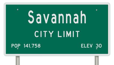 İşaretli yeşil 3D otoyol