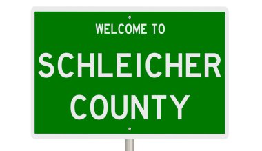 İşaretli yeşil 3D otoyol