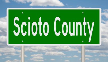 3 boyutlu yeşil otoyol tabelası