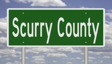 3 boyutlu yeşil otoyol tabelası