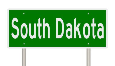 3 boyutlu yeşil otoyol tabelası