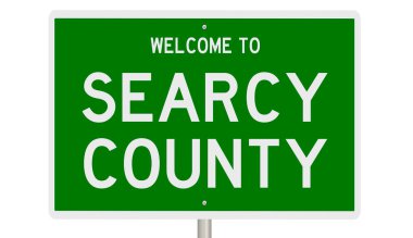 3 boyutlu yeşil otoyol tabelası