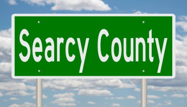 3 boyutlu yeşil otoyol tabelası