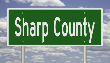 3 boyutlu yeşil otoyol tabelası