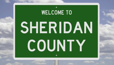 İşaretli yeşil 3D otoyol