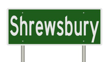 İşaretli yeşil 3D otoyol