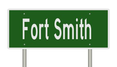 İşaretli yeşil 3D otoyol