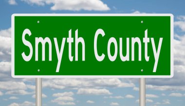 İşaretli yeşil 3D otoyol