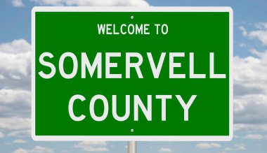 İşaretli yeşil 3D otoyol