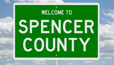 İşaretli yeşil 3D otoyol