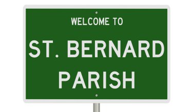 3 boyutlu yeşil otoyol tabelası