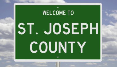 3 boyutlu yeşil otoyol tabelası