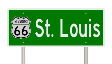 İşaretli yeşil 3D otoyol