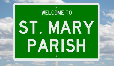 İşaretli yeşil 3D otoyol