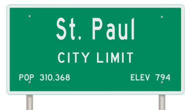 İşaretli yeşil 3D otoyol