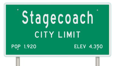 İşaretli yeşil 3D otoyol