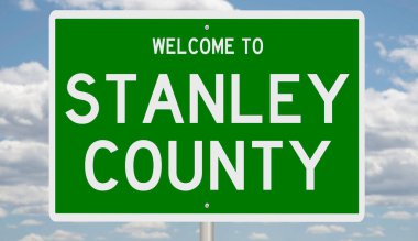 İşaretli yeşil 3D otoyol