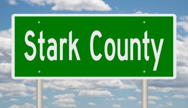 İşaretli yeşil 3D otoyol