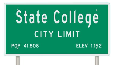 3 boyutlu yeşil otoyol tabelası