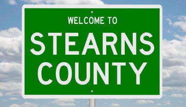 3 boyutlu yeşil otoyol tabelası