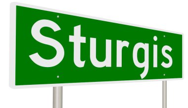 3 boyutlu yeşil otoyol tabelası