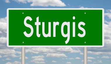 3 boyutlu yeşil otoyol tabelası