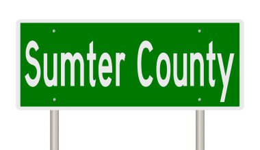 3 boyutlu yeşil otoyol tabelası