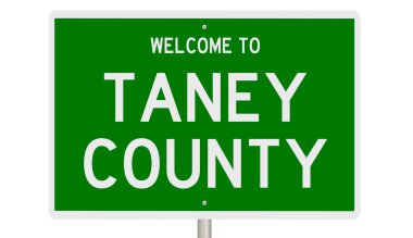 İşaretli yeşil 3D otoyol